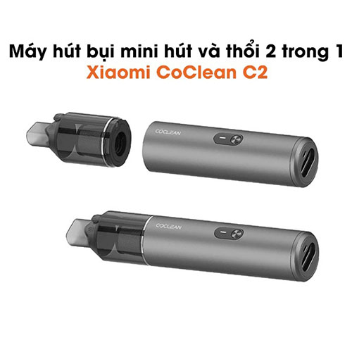 Máy hút bụi mini Xiaomi CoClean C2 tích hợp hút và thổi 2 trong 1