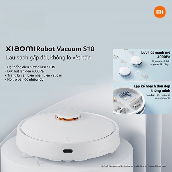 Robot hút bụi Xiaomi Vacuum S10 EU BHR5988EU